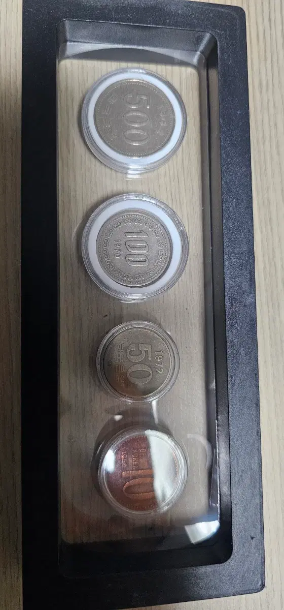 한국은행 발행 (500원,100원, 50원, 10원) 최초년도 주화 4종 일괄 (사용제)