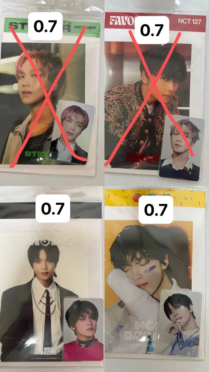 엔시티 127 드림 해찬 포토세트 홀카 홀로그램 굿즈