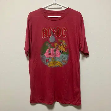ACDC 비비스 앤 버트헤드 00s 티셔츠 빨간색 초레어