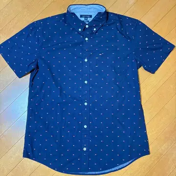 TOMMY HILFIGER 타미힐피거 반팔 셔츠 네이비 XL