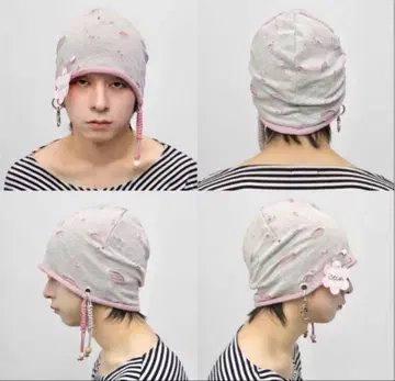 이세계 비니 핑크 그레이