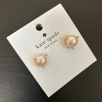 새상품 kate spade NEWYORK 귀걸이 펄 x 핑크 골드