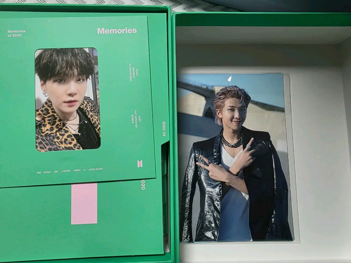 방탄소년단 Memories of 2020 블루레이 포카 슈가
