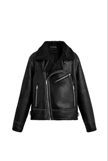 ZARA 대비 페이크 가죽 자켓
