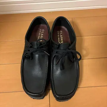 CLARKS 왈라비 가죽 블랙 클락스 왈라비