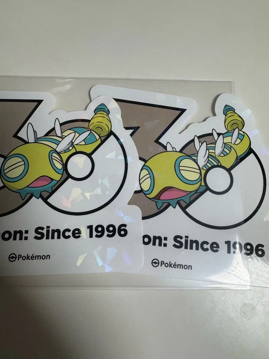 포켓몬 30주년 로고 스티커 노고고치 2종 세트