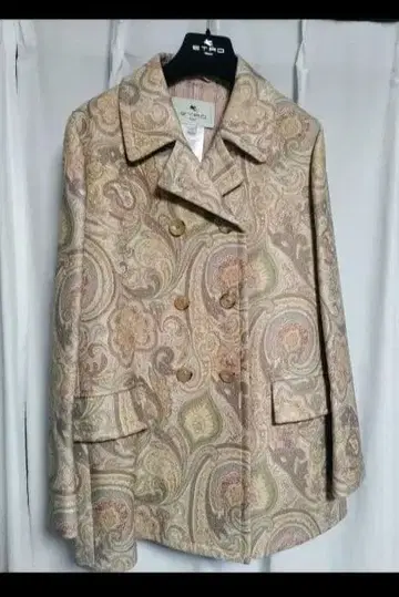 ETRO 에트로 울 하프 코트 42