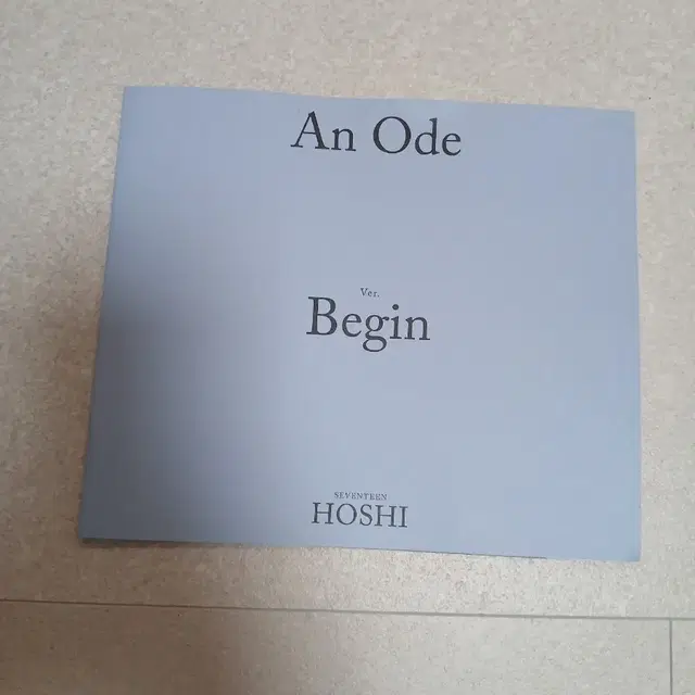 세븐틴 호시 An Ode Begin