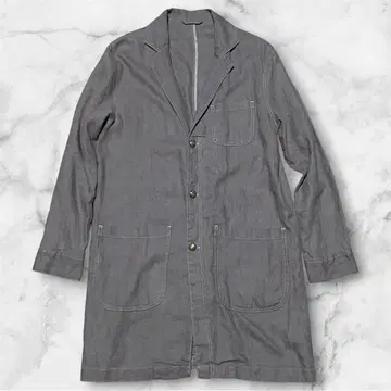터키산 린넨 100% ZARA 자라 롱 자켓 코트 커버올