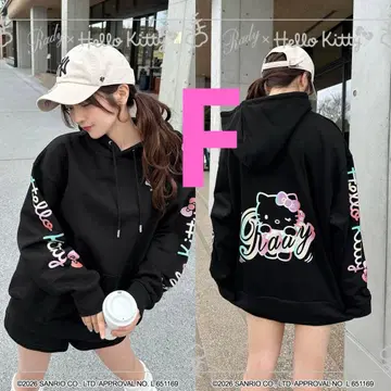 Rady Hello Kitty 후디 블랙F