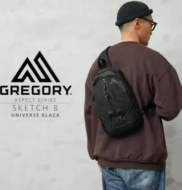 GREGORY SKETCH 8 RF 슬링백 블랙