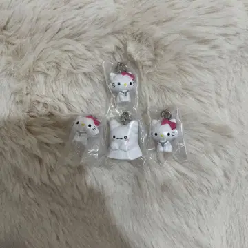 산리오 메지루시 액세서리 챠미 키티 하나마루 유령 4점 세트