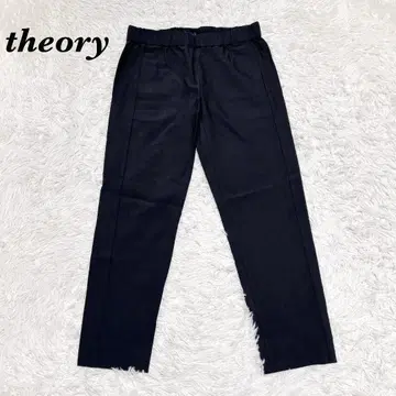[ 새상품급 ] theory 허리밴딩 슬랙스 팬츠 S 블랙
