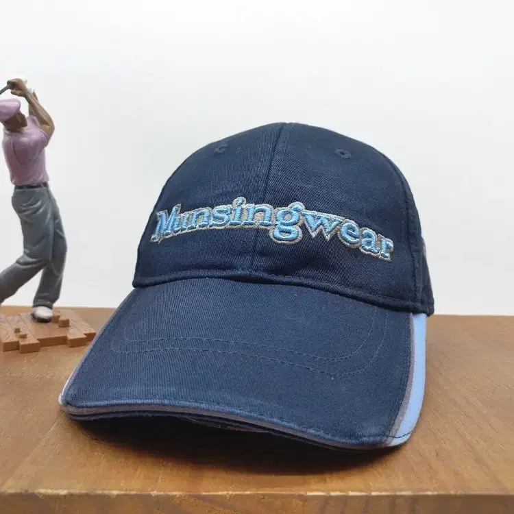 먼싱웨어 JPN Munsingwear 골프 볼캡 모자 레터링 네이비