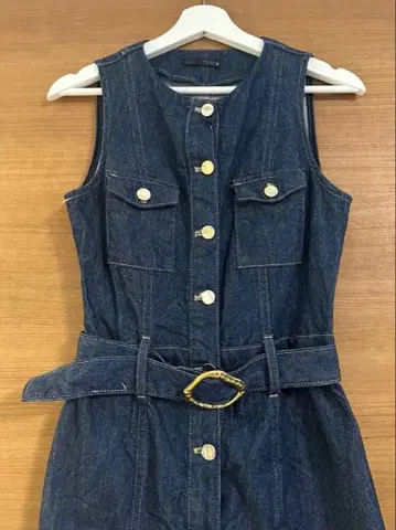 택 포함 새상품 ZARA 데님 미라인 롱 원피스 S사이즈