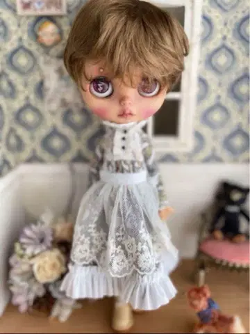 새상품 네오 브라이스 아이시 인형 사이즈 가발 복슬복슬 브라운 베리 쇼트