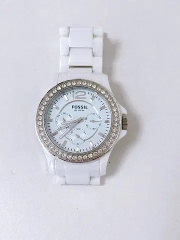 [새상품급] FOSSIL 화이트 세라믹 손목시계