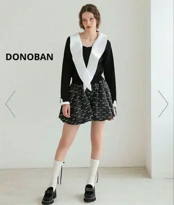 DONOBAN 도노반 리본 벌룬 하프 팬츠