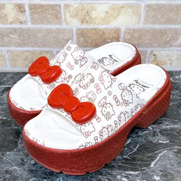 [ 2587 ] 50th Crocs Hello Kitty 통굽 샌들