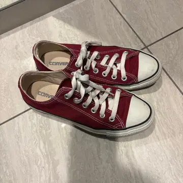 CONVERSE 올스타 로우컷 버건디