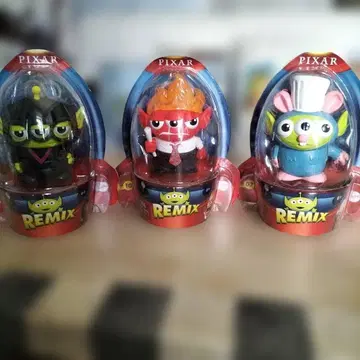 PIXAR 에일리언 리믹스 피규어 3개 세트