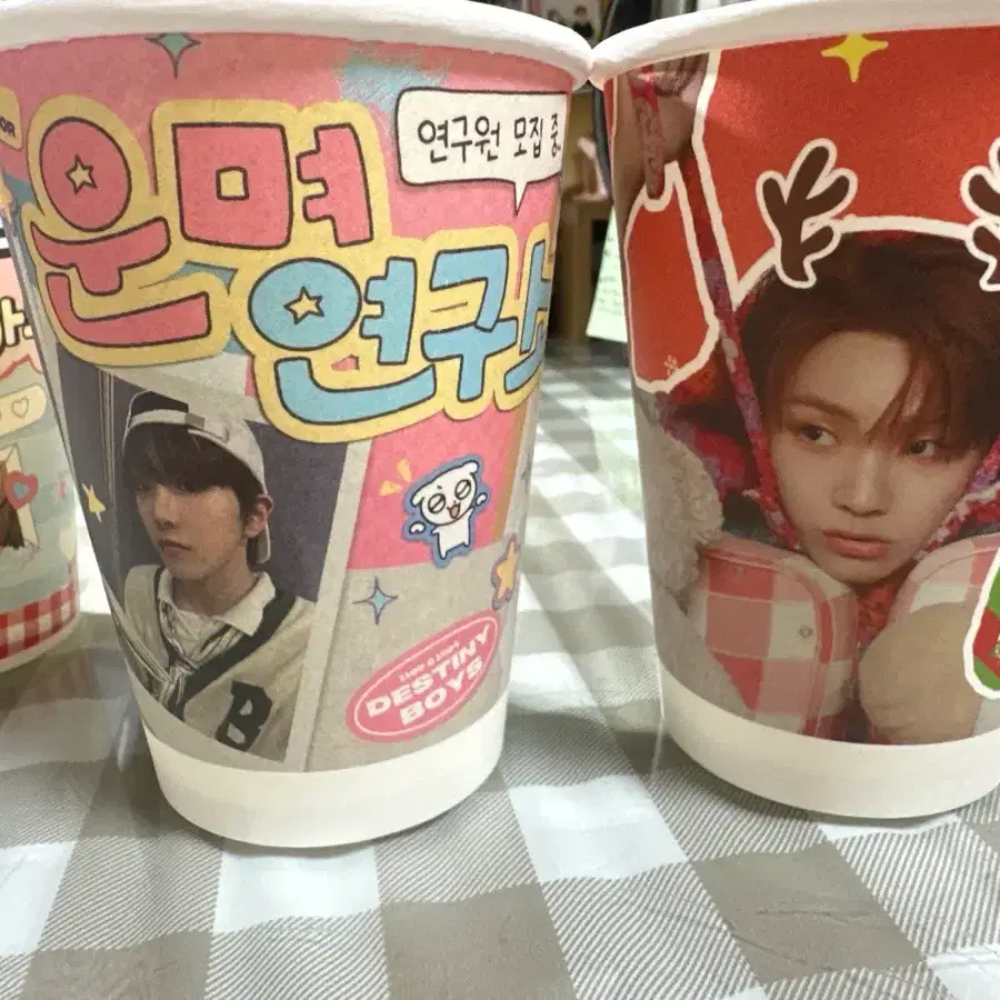 일괄)보이넥스트도어 리우,운학,이한,운학&재현 생일카페 컵