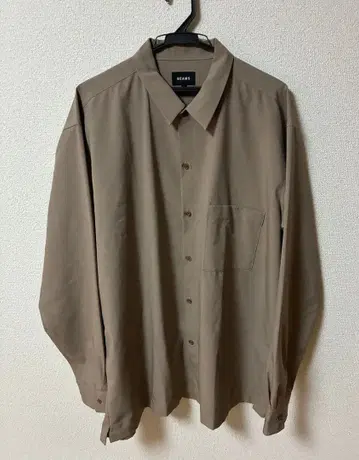BEAMS 긴팔 셔츠 베이지 XL 사이즈