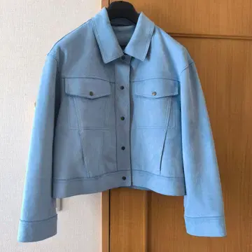 [새상품급] ZARA 페이크 스웨이드 점퍼 블루