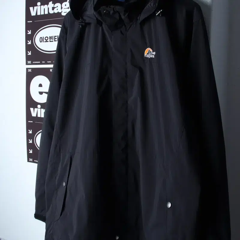 (2XL-3XL) 로우알파인 집업 바람막이 점퍼자켓 블랙-H34112