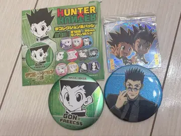 HUNTER x HUNTER 캔뱃지 곤 레오리오 세트
