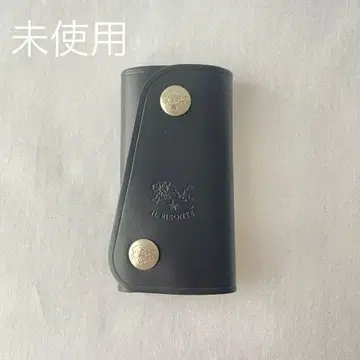 [ 미사용 ] 일비종떼 바케타 올드 가죽 키케이스 블랙 실버