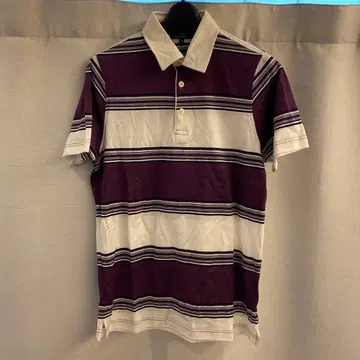 이탈리아제 dunhill LONDON 던힐 보더 무늬 피케 셔츠