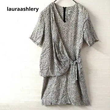 lauraashlery 랩 원피스 꽃무늬 반팔 레이온 9AR