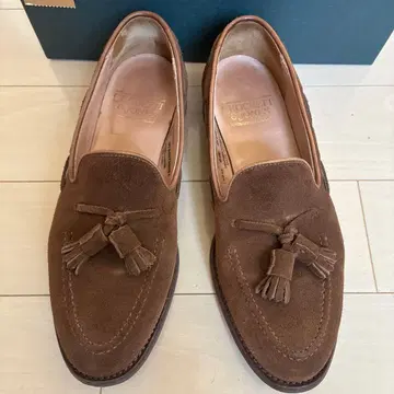 Crockett & Jones 태슬 로퍼 스너프 스웨이드 6.5