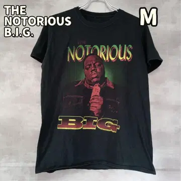 노토리어스 BIG 밴딩 힙합 T셔츠 블랙 M 00s [ 오607 ]
