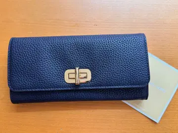 미사용 새상품 MICHAEL KORS 장지갑 네이비 턴락