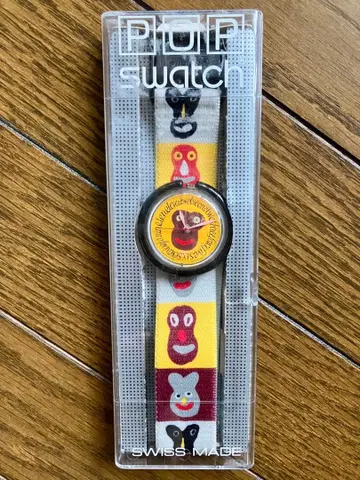 Swatch 디자인 손목시계 빈티지 키 백