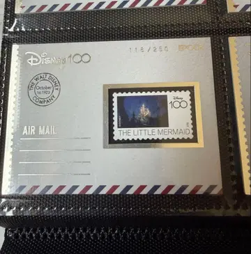 Disney 100 인어공주 우표풍 카드 250장 한정판