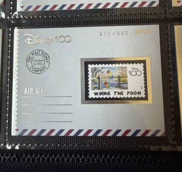 Disney 100 곰돌이 푸 우표풍 카드 250장 한정판
