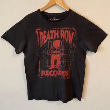 DEATH ROW RECORDS 반팔T셔츠 M 블랙