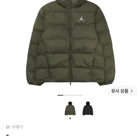 조던 브루클린 퍼퍼 자켓 미디엄 올리브 블랙 (FV7317-222)