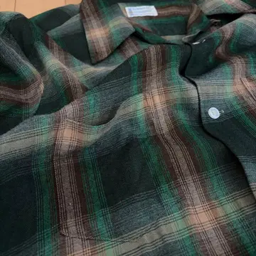60s TOWNCRAFT 옴브레 레이온 셔츠 M~L