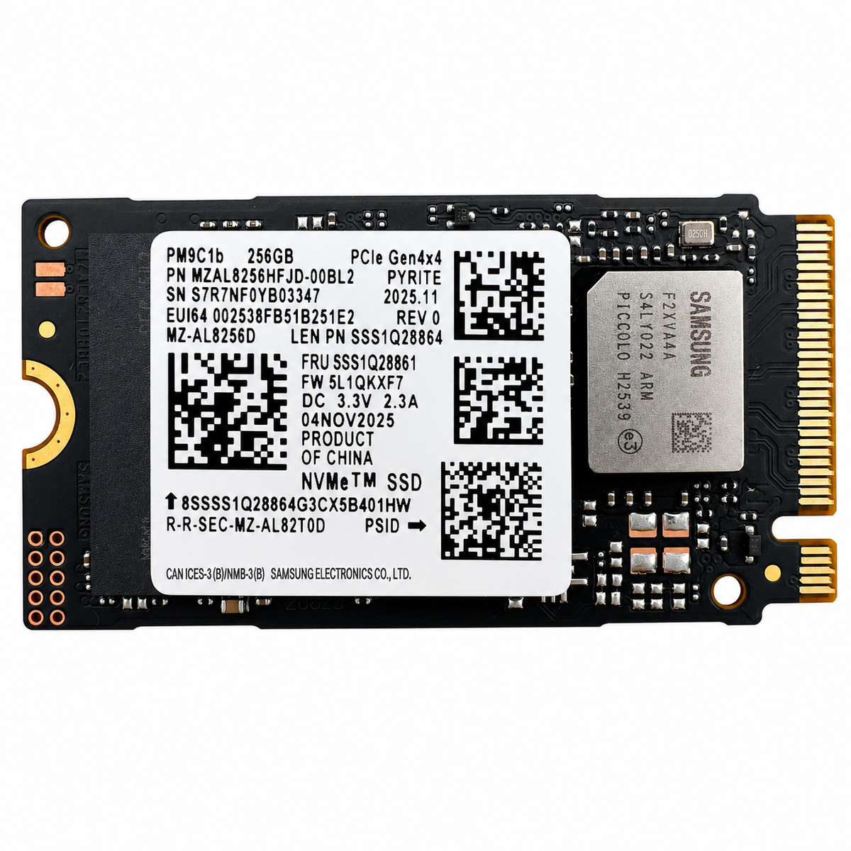 M.2 NVMe 256GB SSD 정품탈거 새상품 브랜드 랜덤발송