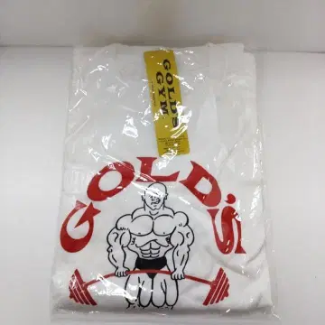 GOLD'S GYM 베이직 T셔츠 80's WH 수량 한정 L 미사용 새상품
