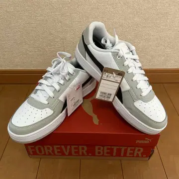 [ 미사용 새상품 ] PUMA 스니커즈 화이트 그레이 25.5cm