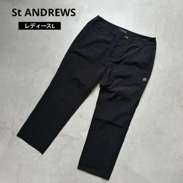 St ANDREWS 세인트 앤드류스 체크 무늬 크롭 팬츠 L 골프