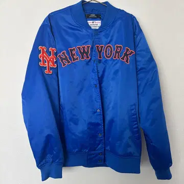 MLB New York Mets 바시티 자켓 새틴 자켓