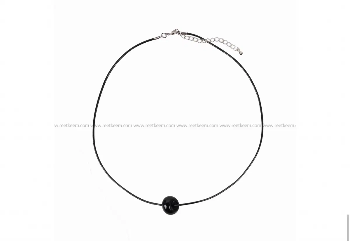 릿킴 DOUGHNUT GEMSTONE NECKLACE 원석 목걸이 블랙