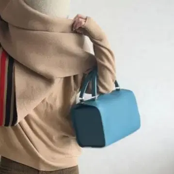 [ 레어 컬러 새상품급 chiiiibag ] 치이백 터콰이즈 보스턴