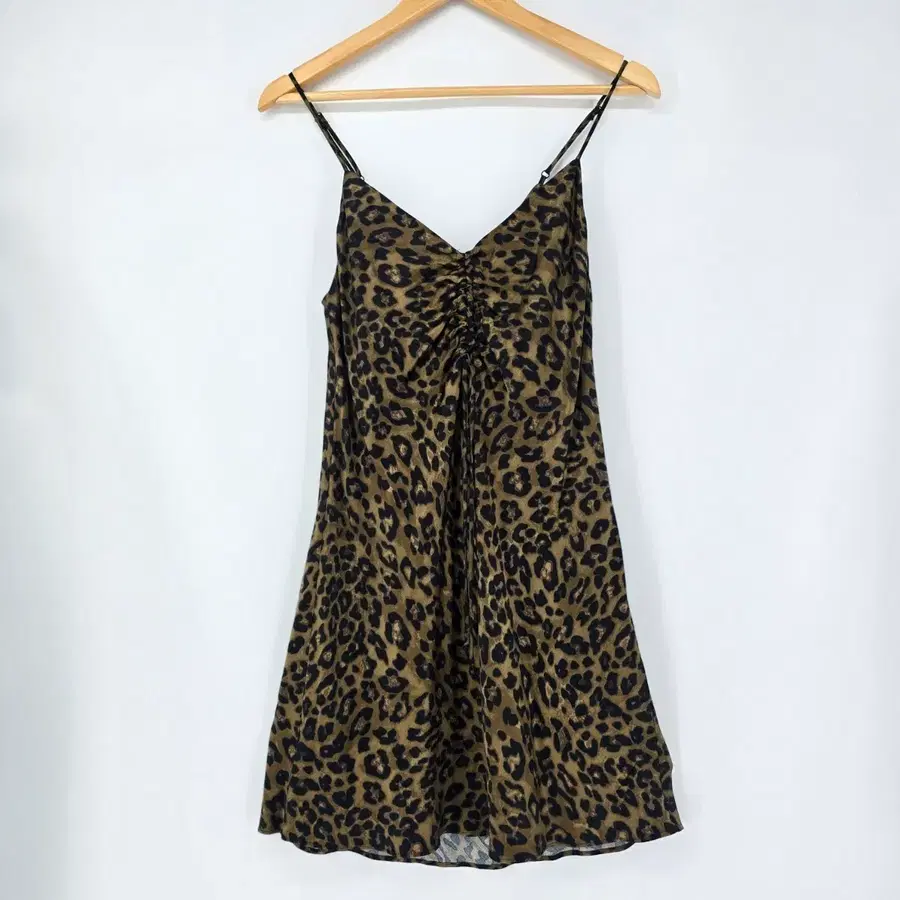 ZARA 레오파드 프린트 셔링 슬립 원피스 [G31134]